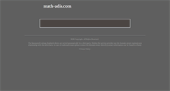 Desktop Screenshot of math-adis.com