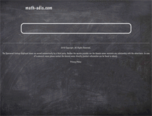 Tablet Screenshot of math-adis.com